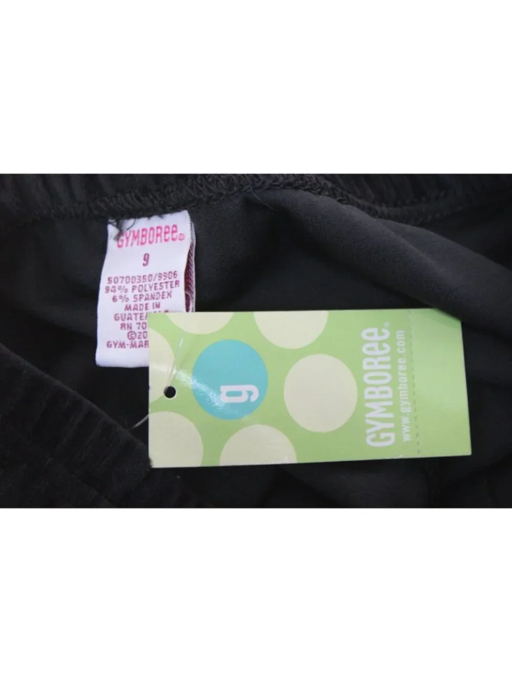 2004 Gymboree City Sidewalk Pants sz 9 Black Stretch Velvet Casual